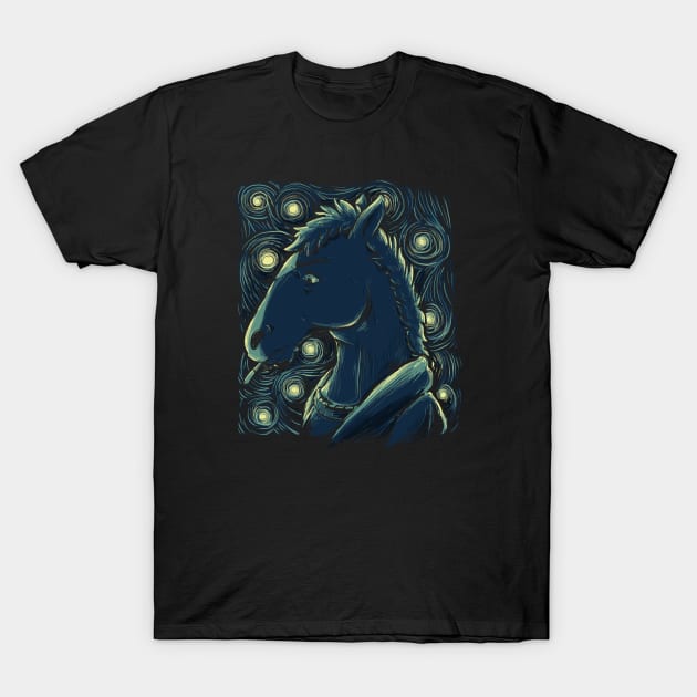 Starry Horse T-Shirt by xMorfina